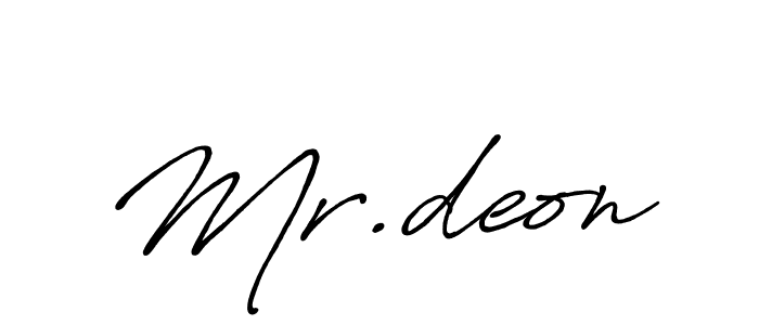 Make a beautiful signature design for name Mr.deon. Use this online signature maker to create a handwritten signature for free. Mr.deon signature style 7 images and pictures png