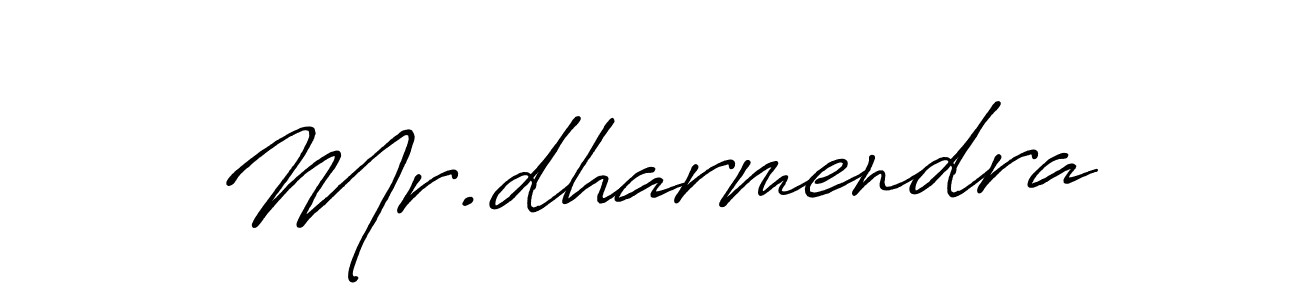 Use a signature maker to create a handwritten signature online. With this signature software, you can design (Antro_Vectra_Bolder) your own signature for name Mr.dharmendra. Mr.dharmendra signature style 7 images and pictures png