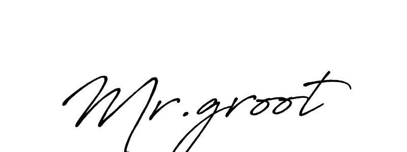 How to make Mr.groot signature? Antro_Vectra_Bolder is a professional autograph style. Create handwritten signature for Mr.groot name. Mr.groot signature style 7 images and pictures png