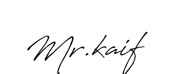 Make a beautiful signature design for name Mr.kaif. With this signature (Antro_Vectra_Bolder) style, you can create a handwritten signature for free. Mr.kaif signature style 7 images and pictures png