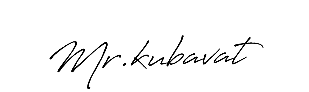Design your own signature with our free online signature maker. With this signature software, you can create a handwritten (Antro_Vectra_Bolder) signature for name Mr.kubavat. Mr.kubavat signature style 7 images and pictures png