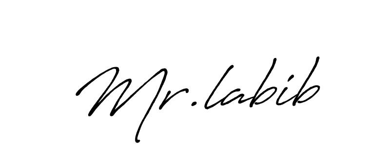 Also we have Mr.labib name is the best signature style. Create professional handwritten signature collection using Antro_Vectra_Bolder autograph style. Mr.labib signature style 7 images and pictures png