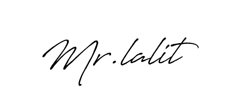 It looks lik you need a new signature style for name Mr.lalit. Design unique handwritten (Antro_Vectra_Bolder) signature with our free signature maker in just a few clicks. Mr.lalit signature style 7 images and pictures png