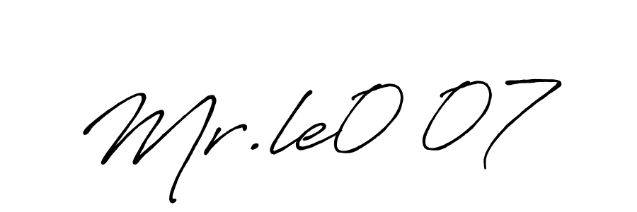 How to make Mr.le0 07 name signature. Use Antro_Vectra_Bolder style for creating short signs online. This is the latest handwritten sign. Mr.le0 07 signature style 7 images and pictures png