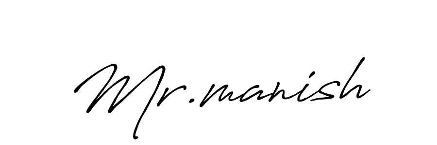 How to make Mr.manish signature? Antro_Vectra_Bolder is a professional autograph style. Create handwritten signature for Mr.manish name. Mr.manish signature style 7 images and pictures png