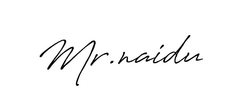 Antro_Vectra_Bolder is a professional signature style that is perfect for those who want to add a touch of class to their signature. It is also a great choice for those who want to make their signature more unique. Get Mr.naidu name to fancy signature for free. Mr.naidu signature style 7 images and pictures png