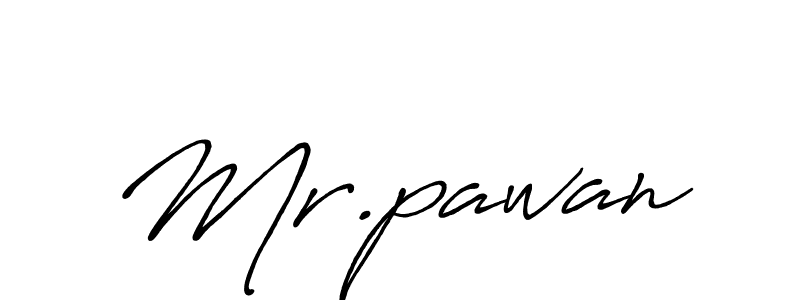 How to make Mr.pawan name signature. Use Antro_Vectra_Bolder style for creating short signs online. This is the latest handwritten sign. Mr.pawan signature style 7 images and pictures png