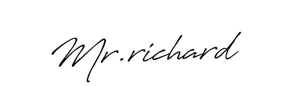 Mr.richard stylish signature style. Best Handwritten Sign (Antro_Vectra_Bolder) for my name. Handwritten Signature Collection Ideas for my name Mr.richard. Mr.richard signature style 7 images and pictures png