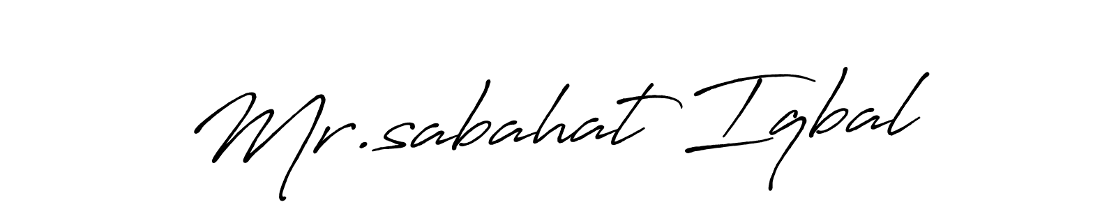 Make a beautiful signature design for name Mr.sabahat Iqbal. With this signature (Antro_Vectra_Bolder) style, you can create a handwritten signature for free. Mr.sabahat Iqbal signature style 7 images and pictures png