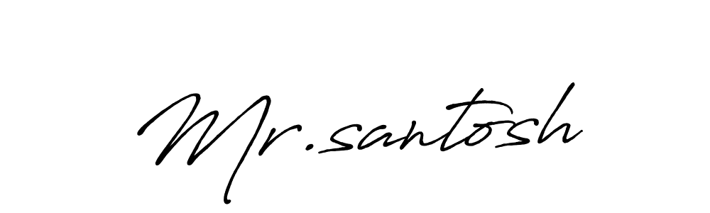 if you are searching for the best signature style for your name Mr.santosh. so please give up your signature search. here we have designed multiple signature styles  using Antro_Vectra_Bolder. Mr.santosh signature style 7 images and pictures png