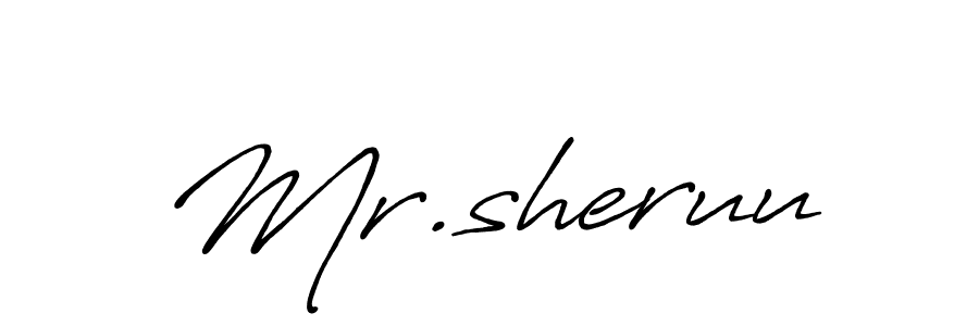 Design your own signature with our free online signature maker. With this signature software, you can create a handwritten (Antro_Vectra_Bolder) signature for name Mr.sheruu. Mr.sheruu signature style 7 images and pictures png