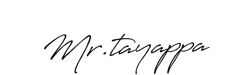 Similarly Antro_Vectra_Bolder is the best handwritten signature design. Signature creator online .You can use it as an online autograph creator for name Mr.tayappa. Mr.tayappa signature style 7 images and pictures png