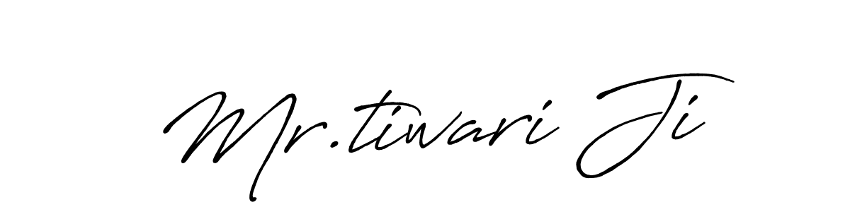 Also we have Mr.tiwari Ji name is the best signature style. Create professional handwritten signature collection using Antro_Vectra_Bolder autograph style. Mr.tiwari Ji signature style 7 images and pictures png
