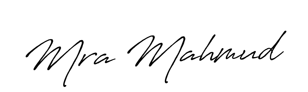 Design your own signature with our free online signature maker. With this signature software, you can create a handwritten (Antro_Vectra_Bolder) signature for name Mra Mahmud. Mra Mahmud signature style 7 images and pictures png