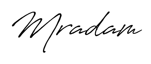 Upgrade your professional image with Mradam signature created with Antro_Vectra_Bolder font. Fast, free, and watermark-free download. Mradam signature style 7 images and pictures png