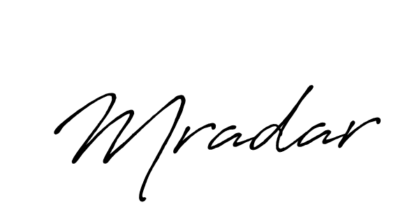Mradar stylish signature style. Best Handwritten Sign (Antro_Vectra_Bolder) for my name. Handwritten Signature Collection Ideas for my name Mradar. Mradar signature style 7 images and pictures png