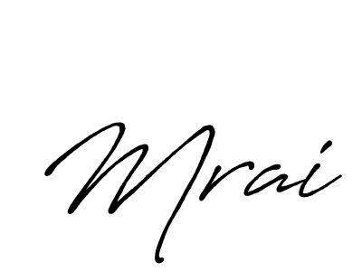 Create a beautiful signature design for name Mrai. With this signature (Antro_Vectra_Bolder) fonts, you can make a handwritten signature for free. Mrai signature style 7 images and pictures png