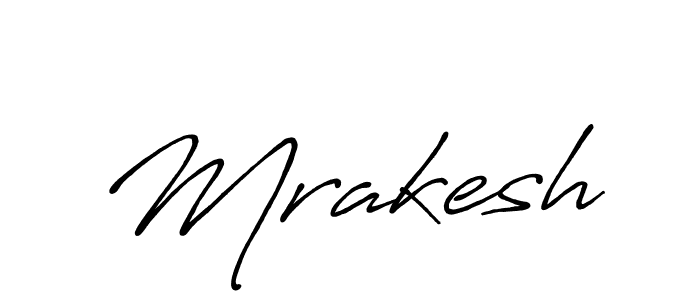 Use a signature maker to create a handwritten signature online. With this signature software, you can design (Antro_Vectra_Bolder) your own signature for name Mrakesh. Mrakesh signature style 7 images and pictures png