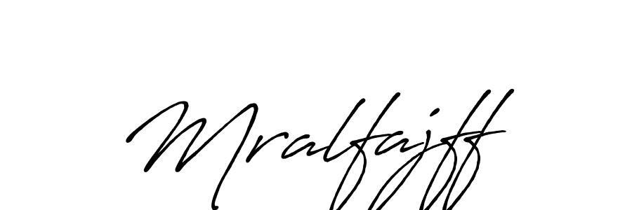 The best way (Antro_Vectra_Bolder) to make a short signature is to pick only two or three words in your name. The name Mralfajff include a total of six letters. For converting this name. Mralfajff signature style 7 images and pictures png