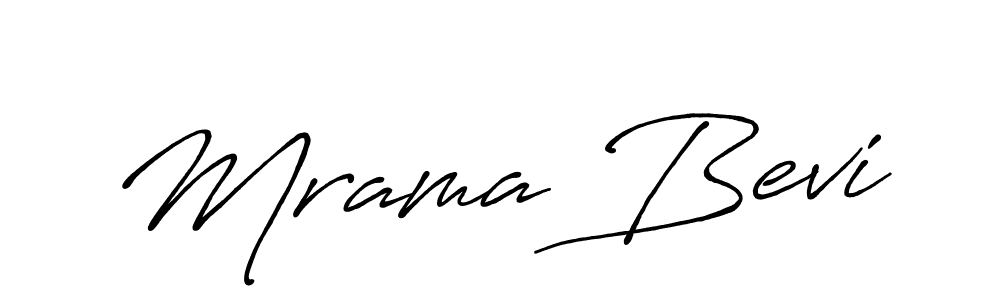 Mrama Bevi stylish signature style. Best Handwritten Sign (Antro_Vectra_Bolder) for my name. Handwritten Signature Collection Ideas for my name Mrama Bevi. Mrama Bevi signature style 7 images and pictures png