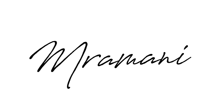 The best way (Antro_Vectra_Bolder) to make a short signature is to pick only two or three words in your name. The name Mramani include a total of six letters. For converting this name. Mramani signature style 7 images and pictures png