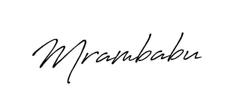 How to make Mrambabu signature? Antro_Vectra_Bolder is a professional autograph style. Create handwritten signature for Mrambabu name. Mrambabu signature style 7 images and pictures png