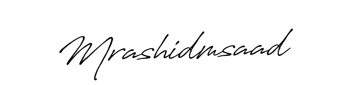 How to Draw Mrashidmsaad signature style? Antro_Vectra_Bolder is a latest design signature styles for name Mrashidmsaad. Mrashidmsaad signature style 7 images and pictures png