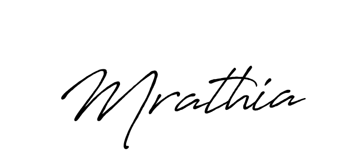 Create a beautiful signature design for name Mrathia. With this signature (Antro_Vectra_Bolder) fonts, you can make a handwritten signature for free. Mrathia signature style 7 images and pictures png