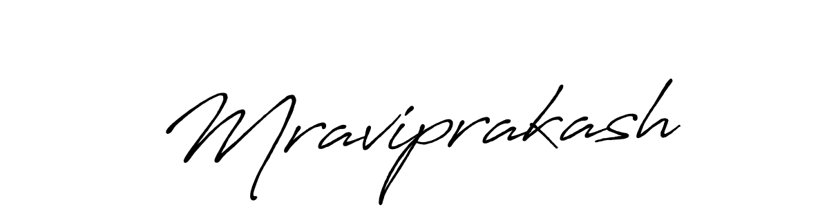 Mraviprakash stylish signature style. Best Handwritten Sign (Antro_Vectra_Bolder) for my name. Handwritten Signature Collection Ideas for my name Mraviprakash. Mraviprakash signature style 7 images and pictures png