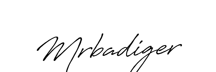 How to make Mrbadiger signature? Antro_Vectra_Bolder is a professional autograph style. Create handwritten signature for Mrbadiger name. Mrbadiger signature style 7 images and pictures png