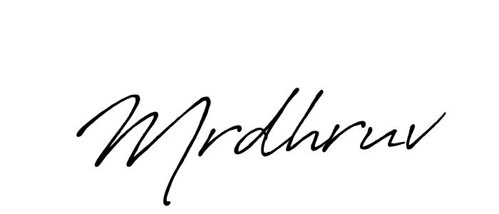 Use a signature maker to create a handwritten signature online. With this signature software, you can design (Antro_Vectra_Bolder) your own signature for name Mrdhruv. Mrdhruv signature style 7 images and pictures png