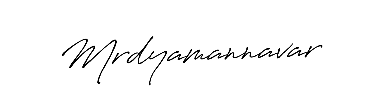 Create a beautiful signature design for name Mrdyamannavar. With this signature (Antro_Vectra_Bolder) fonts, you can make a handwritten signature for free. Mrdyamannavar signature style 7 images and pictures png