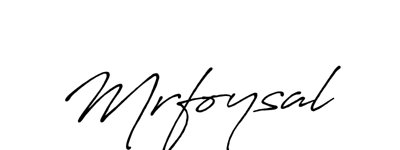 Make a beautiful signature design for name Mrfoysal. With this signature (Antro_Vectra_Bolder) style, you can create a handwritten signature for free. Mrfoysal signature style 7 images and pictures png