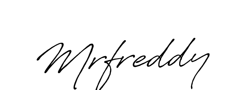 Use a signature maker to create a handwritten signature online. With this signature software, you can design (Antro_Vectra_Bolder) your own signature for name Mrfreddy. Mrfreddy signature style 7 images and pictures png