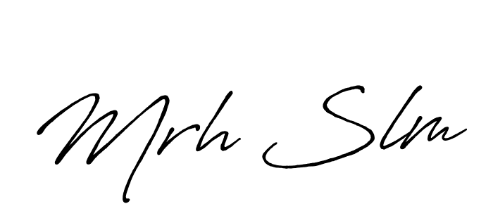 How to make Mrh Slm signature? Antro_Vectra_Bolder is a professional autograph style. Create handwritten signature for Mrh Slm name. Mrh Slm signature style 7 images and pictures png