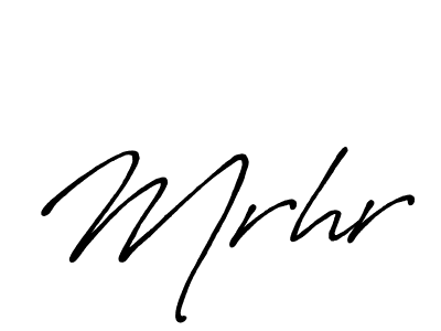 How to make Mrhr name signature. Use Antro_Vectra_Bolder style for creating short signs online. This is the latest handwritten sign. Mrhr signature style 7 images and pictures png