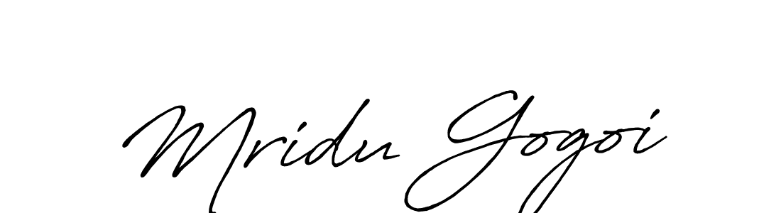 Also You can easily find your signature by using the search form. We will create Mridu Gogoi name handwritten signature images for you free of cost using Antro_Vectra_Bolder sign style. Mridu Gogoi signature style 7 images and pictures png