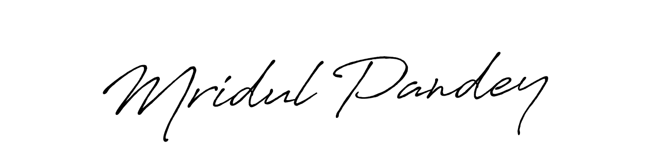 It looks lik you need a new signature style for name Mridul Pandey. Design unique handwritten (Antro_Vectra_Bolder) signature with our free signature maker in just a few clicks. Mridul Pandey signature style 7 images and pictures png