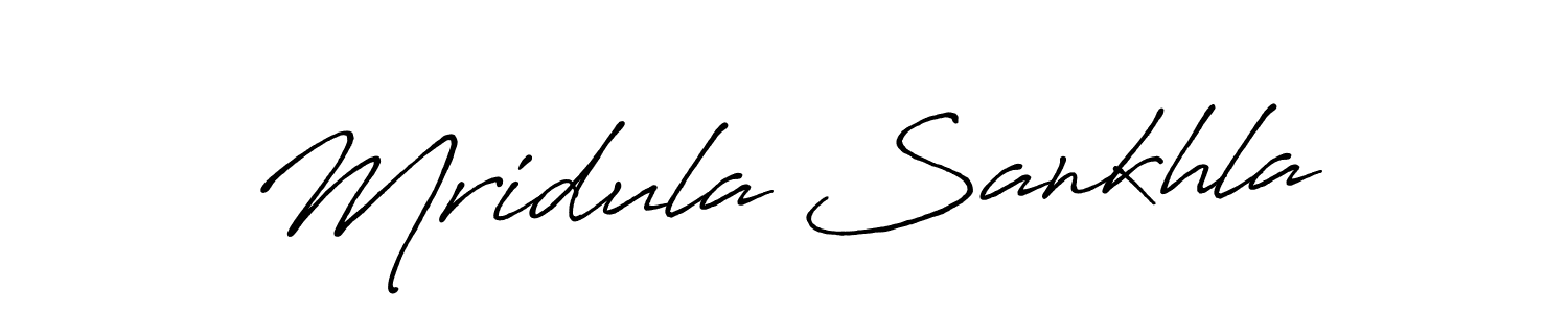 Make a short Mridula Sankhla signature style. Manage your documents anywhere anytime using Antro_Vectra_Bolder. Create and add eSignatures, submit forms, share and send files easily. Mridula Sankhla signature style 7 images and pictures png