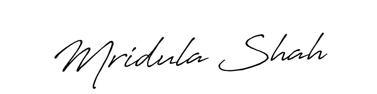 It looks lik you need a new signature style for name Mridula Shah. Design unique handwritten (Antro_Vectra_Bolder) signature with our free signature maker in just a few clicks. Mridula Shah signature style 7 images and pictures png