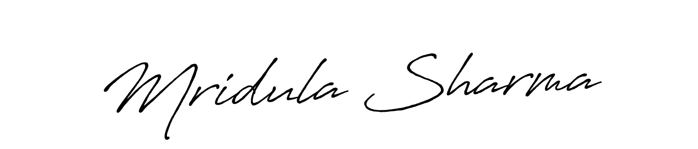 Use a signature maker to create a handwritten signature online. With this signature software, you can design (Antro_Vectra_Bolder) your own signature for name Mridula Sharma. Mridula Sharma signature style 7 images and pictures png