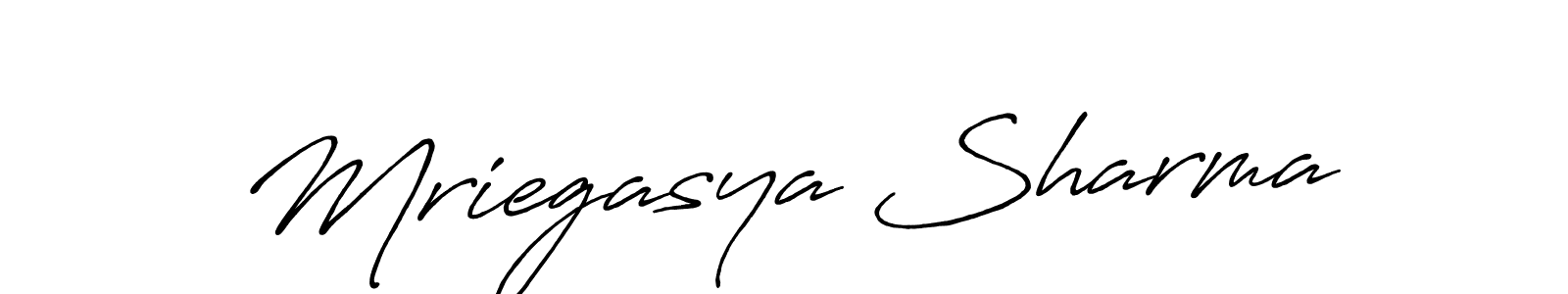 Use a signature maker to create a handwritten signature online. With this signature software, you can design (Antro_Vectra_Bolder) your own signature for name Mriegasya Sharma. Mriegasya Sharma signature style 7 images and pictures png