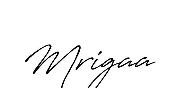 Mrigaa stylish signature style. Best Handwritten Sign (Antro_Vectra_Bolder) for my name. Handwritten Signature Collection Ideas for my name Mrigaa. Mrigaa signature style 7 images and pictures png