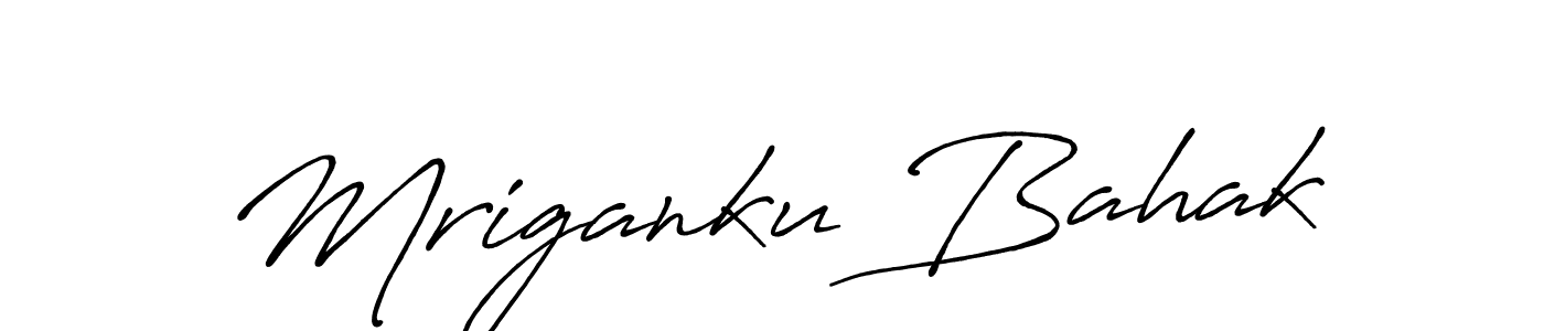 Also You can easily find your signature by using the search form. We will create Mriganku Bahak name handwritten signature images for you free of cost using Antro_Vectra_Bolder sign style. Mriganku Bahak signature style 7 images and pictures png