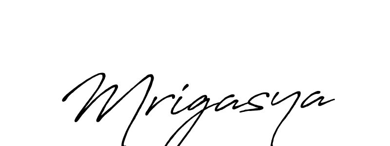 Mrigasya stylish signature style. Best Handwritten Sign (Antro_Vectra_Bolder) for my name. Handwritten Signature Collection Ideas for my name Mrigasya. Mrigasya signature style 7 images and pictures png