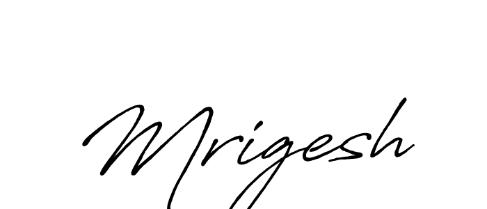 How to make Mrigesh name signature. Use Antro_Vectra_Bolder style for creating short signs online. This is the latest handwritten sign. Mrigesh signature style 7 images and pictures png