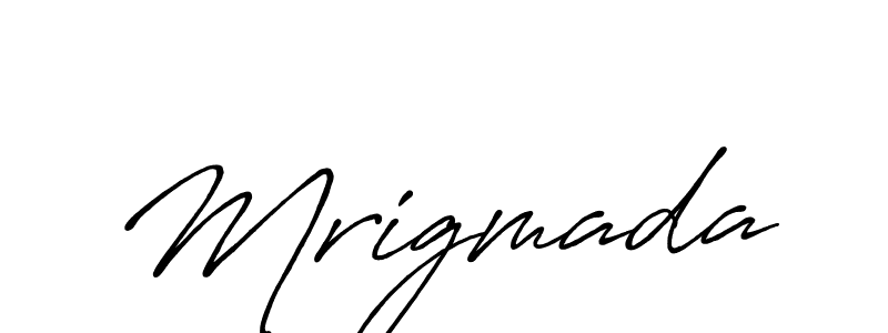 The best way (Antro_Vectra_Bolder) to make a short signature is to pick only two or three words in your name. The name Mrigmada include a total of six letters. For converting this name. Mrigmada signature style 7 images and pictures png