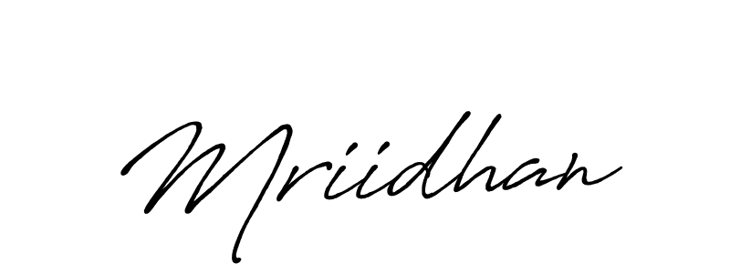Also You can easily find your signature by using the search form. We will create Mriidhan name handwritten signature images for you free of cost using Antro_Vectra_Bolder sign style. Mriidhan signature style 7 images and pictures png
