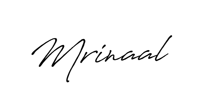 How to make Mrinaal signature? Antro_Vectra_Bolder is a professional autograph style. Create handwritten signature for Mrinaal name. Mrinaal signature style 7 images and pictures png