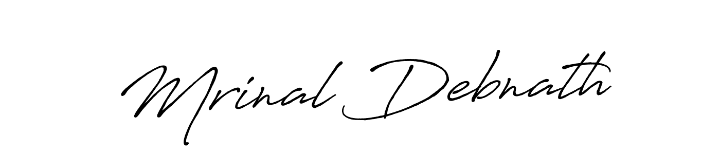 It looks lik you need a new signature style for name Mrinal Debnath. Design unique handwritten (Antro_Vectra_Bolder) signature with our free signature maker in just a few clicks. Mrinal Debnath signature style 7 images and pictures png